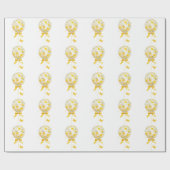 Elegent modren dazie flower ラッピングペーパー (フラット)