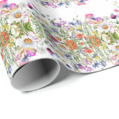 Elegent modren dazie flower ラッピングペーパー (ロールコーナー)