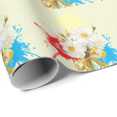 Elegent modren dazie flower ラッピングペーパー (ロールコーナー)