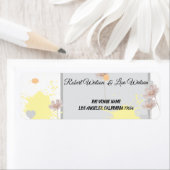 Elegent modren dazie flower ラベル (インサイチュ)