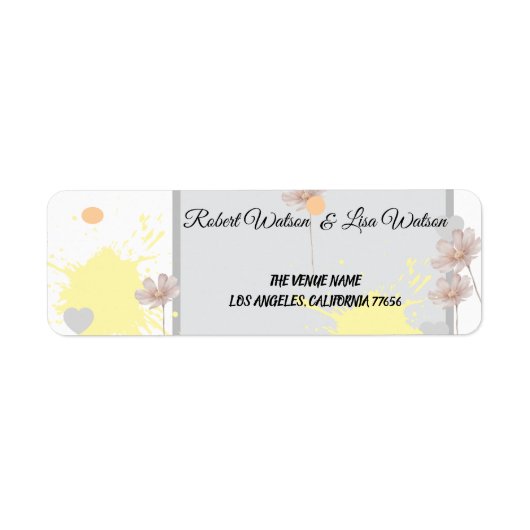 Elegent modren dazie flower ラベル (正面)