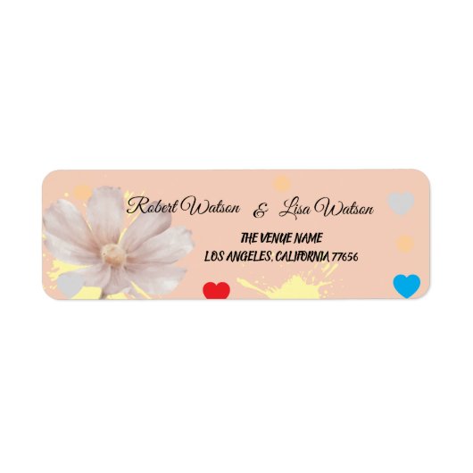 Elegent modren dazie flower ラベル (正面)