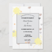 Elegent modren dazie flower 招待状 (正面)