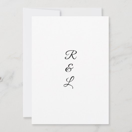 Elegent modren dazie flower 招待状 (裏面)