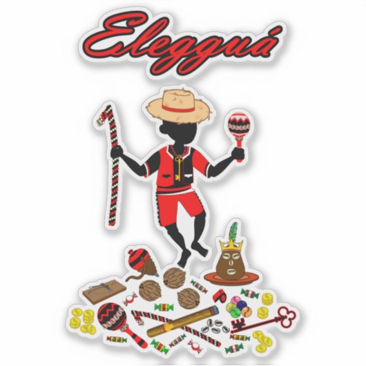 Eleggua シール (正面)