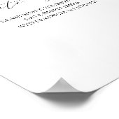 Elegnatブライダルシャワー日付Night Jarサイン ポスター (角)