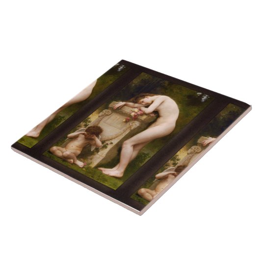 Elegy by William Adolphe Bouguerau タイル (側面)