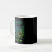 Elektrotechniker Tasse Schaltplan "Schlachtplan" コーヒーマグカップ (正面左)