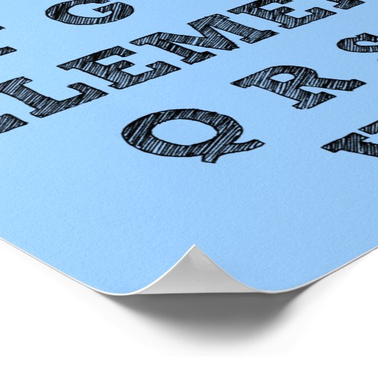 Elemenopeeアルファベッおもしろいトポスター記号 ポスター (角)