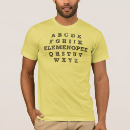 Elemenopee アルファベット おもしろ Tシャツ