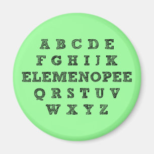 Elemenopee アルファベット 面白い冷蔵庫マグネット マグネット