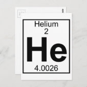 Element 002 - He – ヘリウム(フル) ポストカード (正面/裏面)