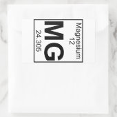 Element 012 - Mg – マグネシウム(フル) 長方形シール (バッグ)