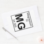 Element 012 - Mg – マグネシウム(フル) 長方形シール (封筒)