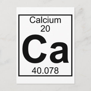 Element 020 - Ca – カルシウム(フル) ポストカード