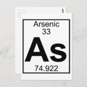 Element 033 - As – ヒ素(フル) ポストカード (正面/裏面)