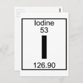 Element 053 - I – ヨウ素(フル) ポストカード (正面/裏面)