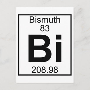 Element 083 - Bi – ビスマス(フル) ポストカード