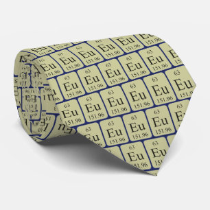 Element 63 Europium tie Transparentグラフィックス ネクタイ