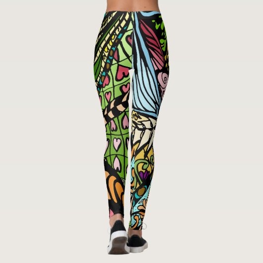 Element 9b Doodle Fine Art Leggings レギンス (裏面)