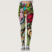 Element 9b Doodle Fine Art Leggings レギンス (正面)