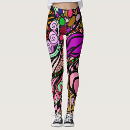 Element 9b Doodle Fine Art Leggings pink レギンス