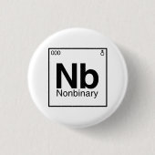 Element NB - ノンバイナリー元素周期表 缶バッジ (正面)