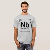 Element NB - ノンバイナリー元素周期表 Tシャツ (正面フル)
