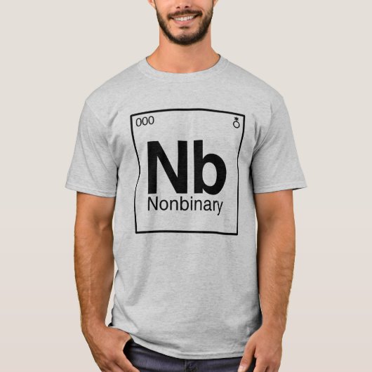 Element NB - ノンバイナリー元素周期表 Tシャツ (正面)
