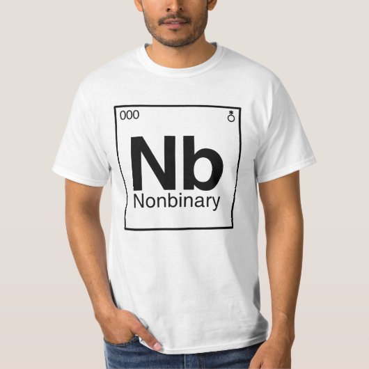 Element NB - ノンバイナリー元素周期表 Tシャツ (正面)