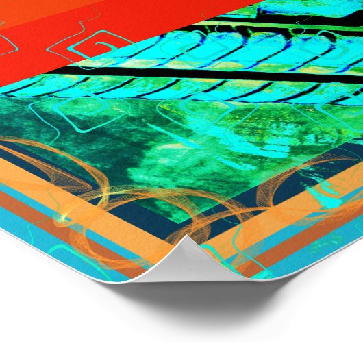 Elemental 素晴らし Within Fire Meditation Aid Tattva ポスター (角)