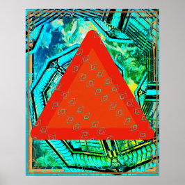 Elemental 素晴らし Within Fire Meditation Aid Tattva ポスター