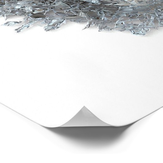 Elemental Abstract Art: Crystallized Guardian Lion ポスター (角)