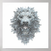 Elemental Abstract Art: Crystallized Guardian Lion ポスター (正面)