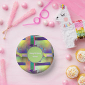 Elemental Abstract Pattern Any Age Adult Birthday ペーパーボウル (パーティー)