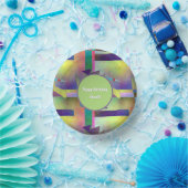 Elemental Abstract Pattern Any Age Adult Birthday ペーパーボウル (パーティー)