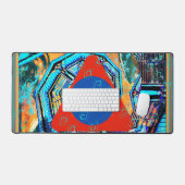 Elemental Air Within Fire Meditation Aid Tattva デスクマット (キーボード&マウス)