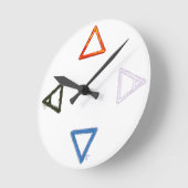 Elemental Alchemy Symbols ラウンド壁時計 (傾斜)
