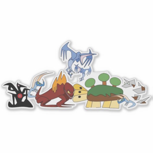 Elemental Dragonsステッカー シール (正面)