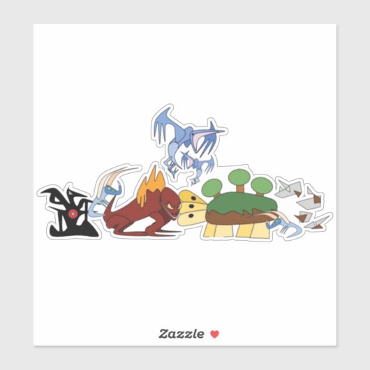 Elemental Dragonsステッカー シール (シート)