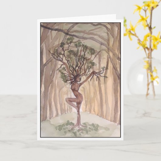 Elemental Earth 空白の Greeting Card カード (黄色い花)