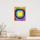 Elemental Earth Within Air Meditation Aid Tattva ポスター (キッチン)