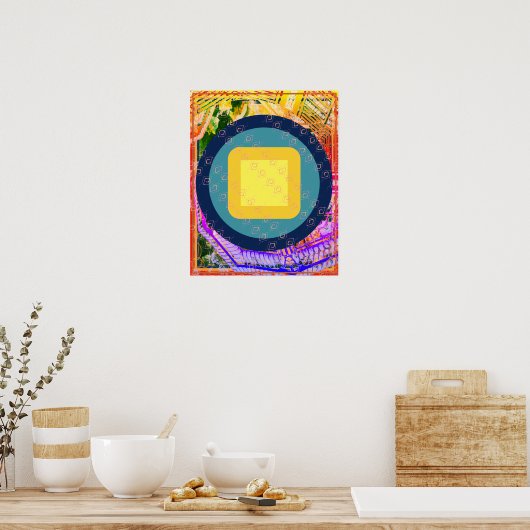 Elemental Earth Within Air Meditation Aid Tattva ポスター (キッチン)