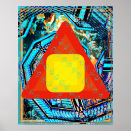 Elemental Earth Within Fire Meditation Aid Tattva ポスター