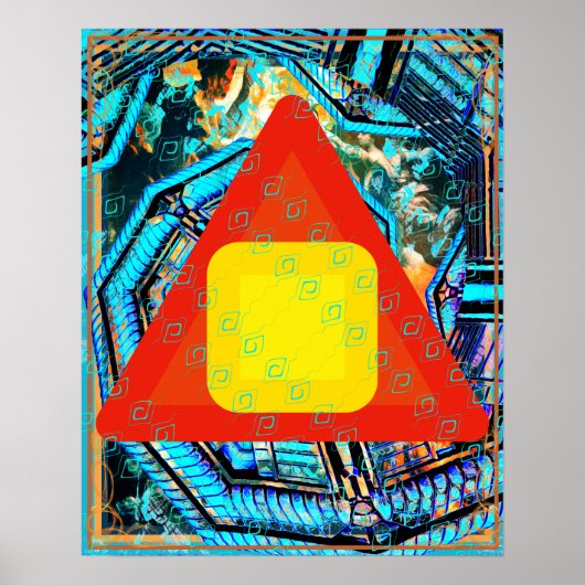 Elemental Earth Within Fire Meditation Aid Tattva ポスター (正面)