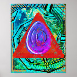 Elemental Ether Within Fire Meditation Aid Tattva ポスター