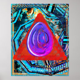 Elemental Ether Within Fire Meditation Aid Tattva ポスター