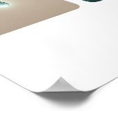 Elemental Nature Feather Wave Mountain Pine ポスター (角)