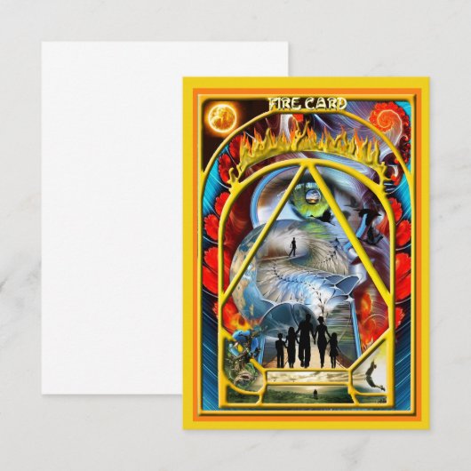 Elemental of Fire Cardデザイン サンキューカード (正面/裏面)