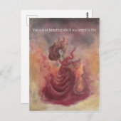 Elemental Witch – 火はがき ポストカード (正面/裏面)